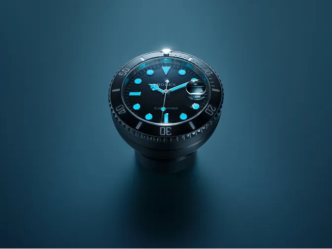 Rolex calendar mantel clock