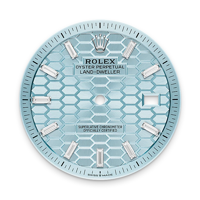 rolex M127386TBR-0001   - Il quadrante blu ghiaccio