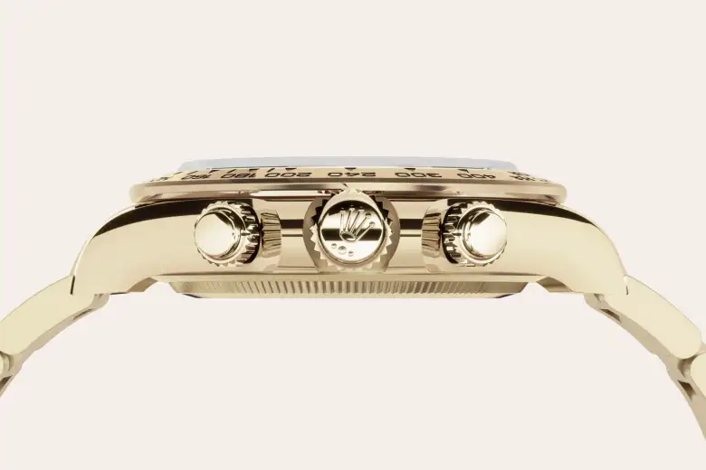 Rolex M126508-0002 – The intense black and champagne-colored dial