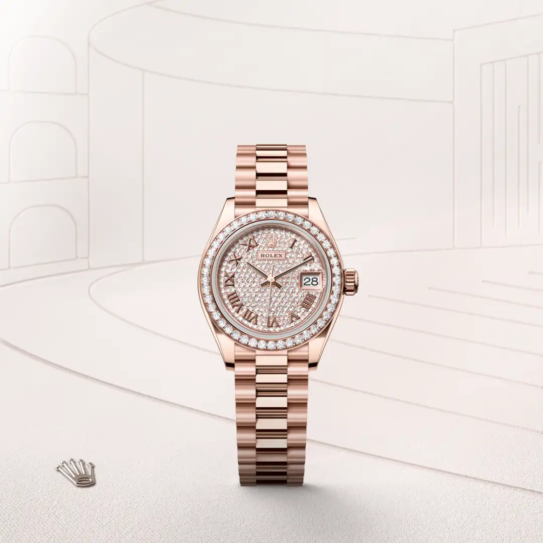 rolex M279135RBR-0021   - Il quadrante con pavé di diamanti