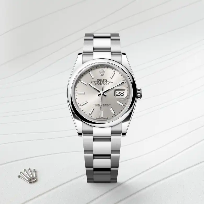 Rolex M126200-0002 – The silver dial