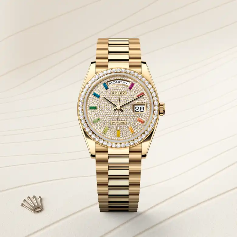 rolex M128348RBR-0030   - Il quadrante con pavé di diamanti