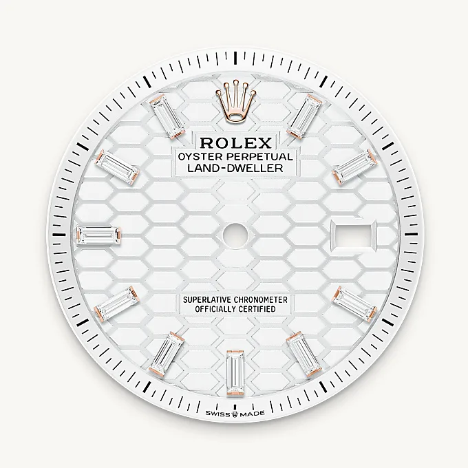 rolex M127285TBR-0002   - Il quadrante bianco intenso