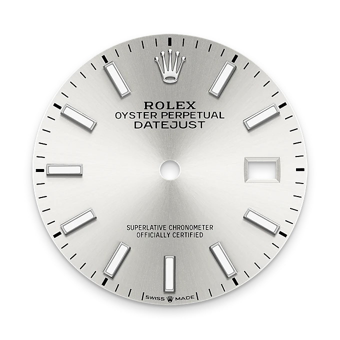 Rolex M126200-0002 – The silver dial