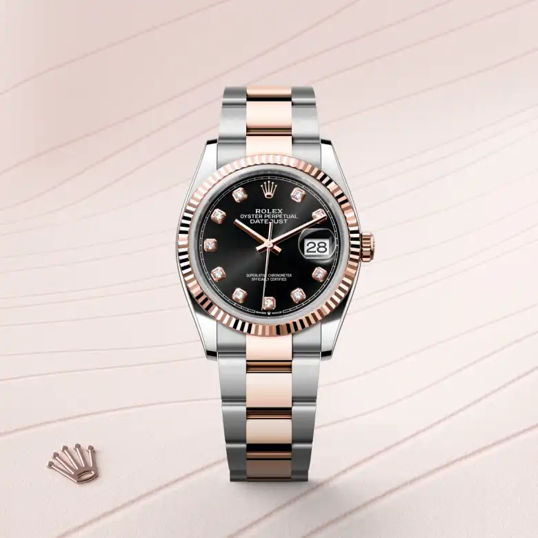 rolex M126231-0020   - Il quadrante nero vivo